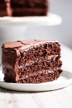 Paleo Chocolate Cake with Chocolate 