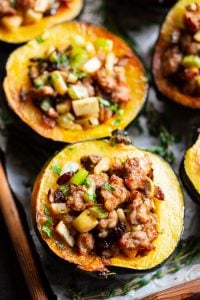 Ultimate Stuffed Roasted Acorn Squash {Paleo, Whole30}