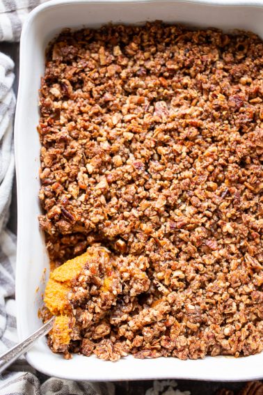 Paleo Sweet Potato Casserole {GF, DF} - The Paleo Running Momma