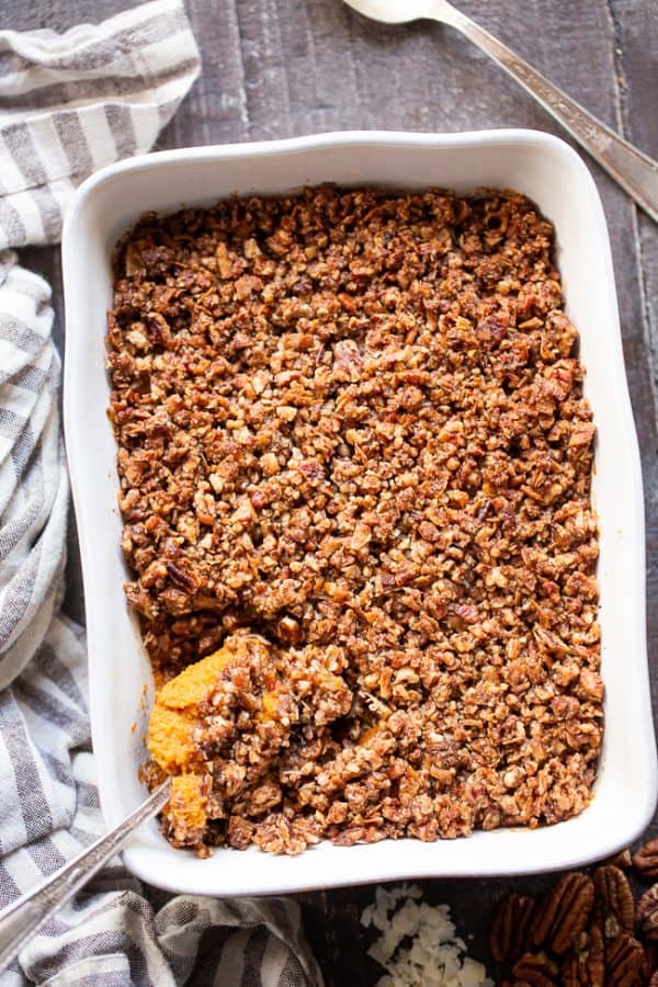 Paleo Sweet Potato Casserole {GF, DF} - The Paleo Running Momma