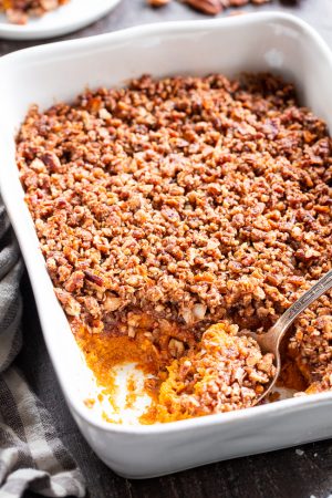 Paleo Sweet Potato Casserole {GF, DF} - The Paleo Running Momma