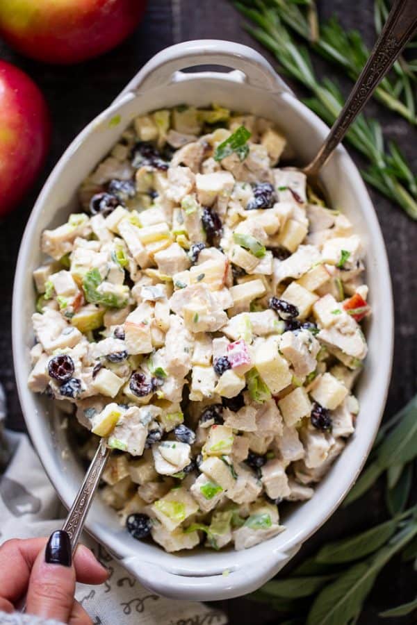 Harvest Chicken Salad with Herbed Aioli {Paleo, Whole30}