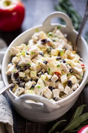 Harvest Chicken Salad with Herbed Aioli {Paleo, Whole30}