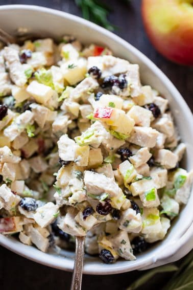 Harvest Chicken Salad with Herbed Aioli {Paleo, Whole30}