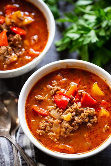 Stuffed Pepper Soup In The Instant Pot {whole30, Keto}