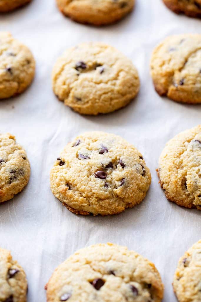 One-Bowl Keto Chocolate Chip Cookies {Paleo, DF}