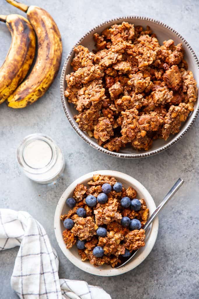 Banana Maple Paleo Granola Recipe {GF, DF, Vegan}