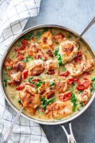 Creamy Tuscan Chicken {Paleo, Whole30, Keto}