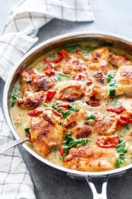 Creamy Tuscan Chicken {Paleo, Whole30, Keto}