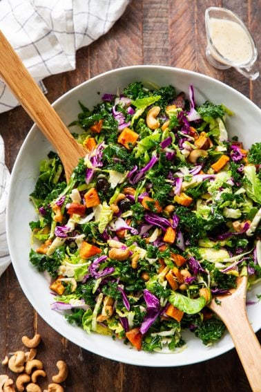 Rainbow Veggie Salad With Lemon Vinaigrette {Paleo, Whole30, Vegan}