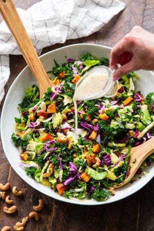 Rainbow Veggie Salad With Lemon Vinaigrette {Paleo, Whole30, Vegan}