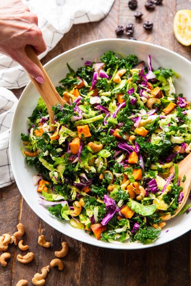 Rainbow Veggie Salad with Lemon Vinaigrette {Paleo, Whole30, Vegan}