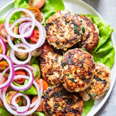 Spinach Artichoke Chicken Burgers {Paleo, Whole30, Keto} - The Paleo ...