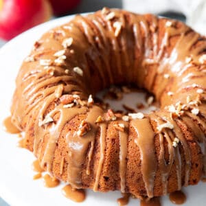 Glazed Apple Bundt Cake {Paleo, Gluten-Free, Dairy-Free}