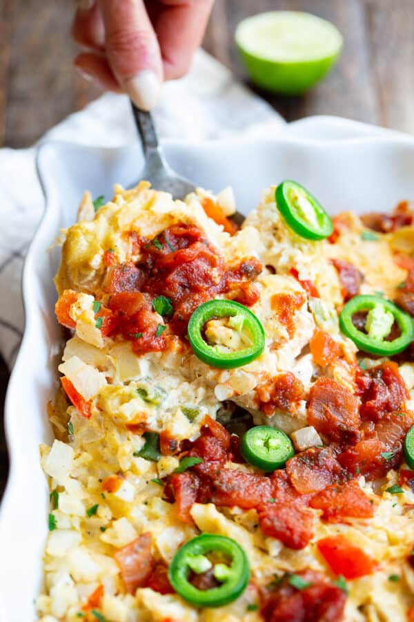 Chicken Burrito Casserole {Whole30, Paleo, Keto}