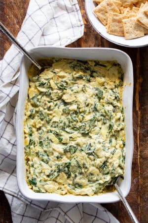 Spinach Artichoke Dip Paleo, Vegan - The Paleo Running Momma