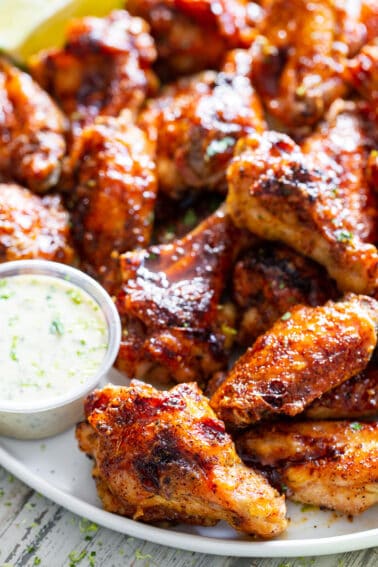 Chili Lime Chicken Wings {Paleo, Whole30 Option}