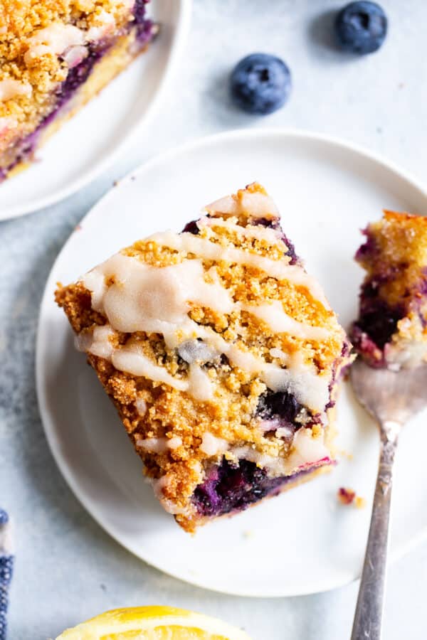 Lemon Blueberry Coffee Cake {Gluten-Free, Paleo}