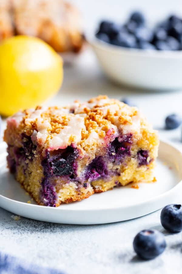 Lemon Blueberry Coffee Cake {Gluten-Free, Paleo}