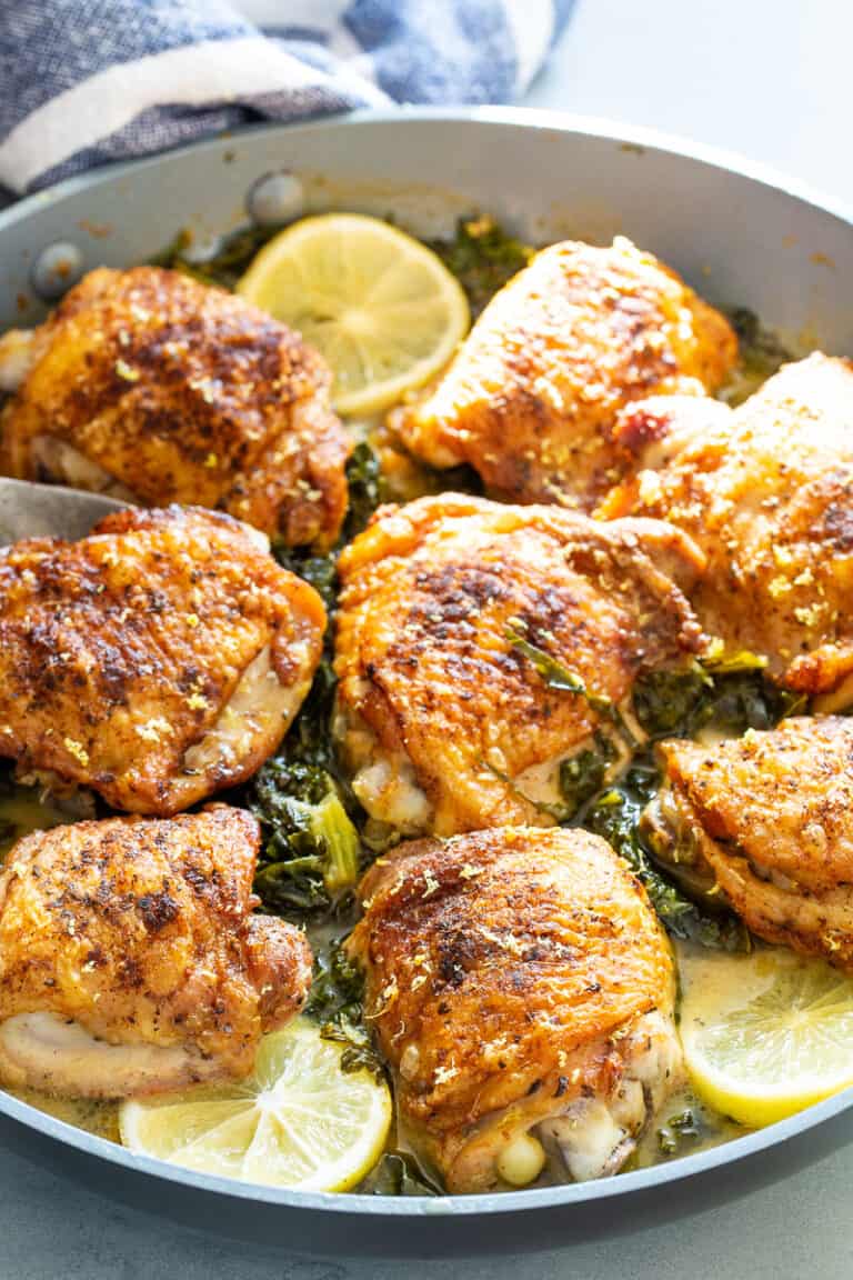 Lemon Chicken and Kale {Paleo, Whole30, Keto}