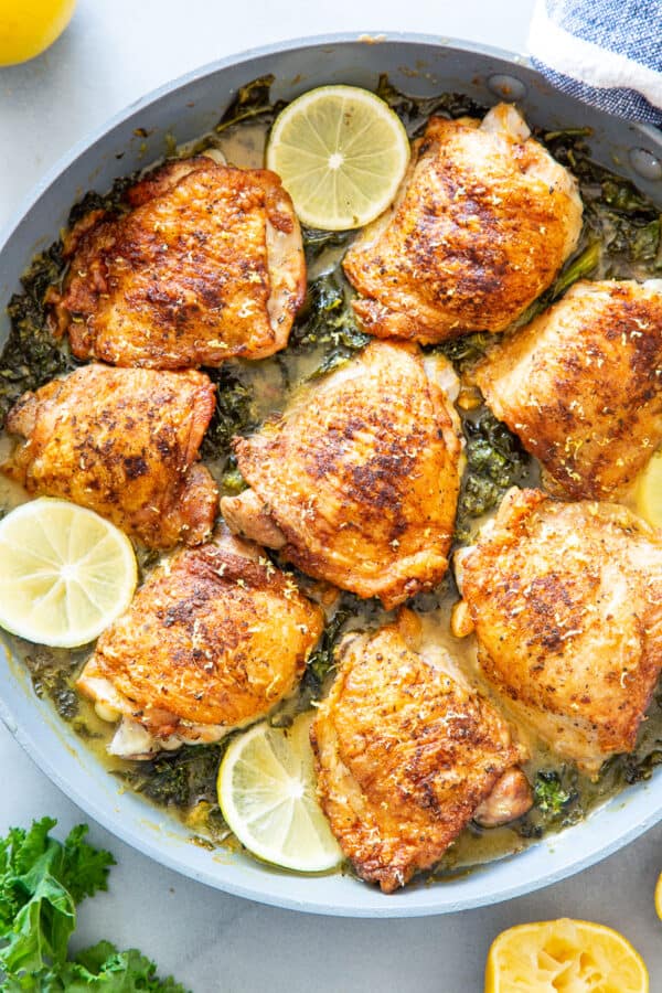 Lemon Chicken and Kale {Paleo, Whole30, Keto}