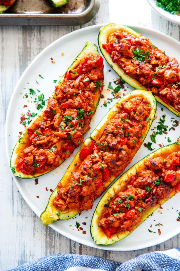 Italian Zucchini Boats {Paleo, Whole30, Keto} The Paleo Running Momma