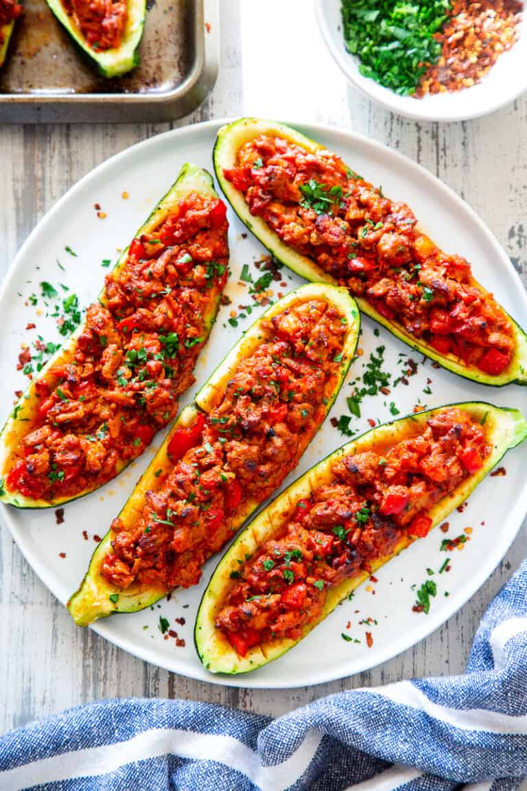 Italian Zucchini Boats {Paleo, Whole30, Keto} The Paleo Running Momma