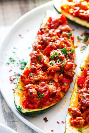 Italian Zucchini Boats {Paleo, Whole30, Keto} The Paleo Running Momma