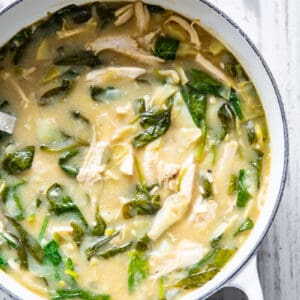 Chicken Spinach Artichoke Soup {Whole30, Keto}