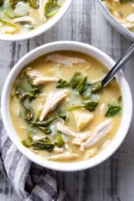 Chicken Spinach Artichoke Soup {Whole30, Keto}