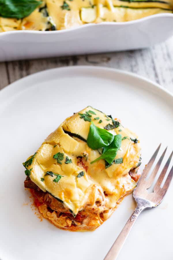 Paleo Zucchini Lasagna with Sausage {Whole30, Low Carb}