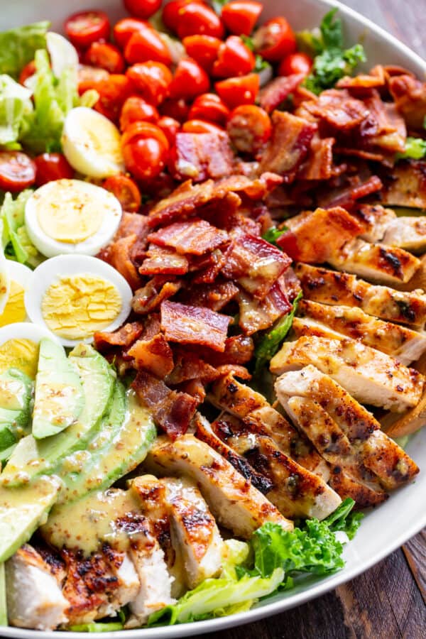 Grilled Chicken Cobb Salad With Honey Dijon Paleo