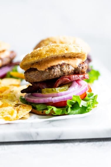 Best Paleo Burgers {with Buns and Sauce!} - The Paleo Running Momma