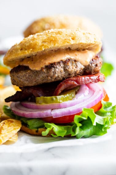 Best Paleo Burgers {with Buns and Sauce!} - The Paleo Running Momma