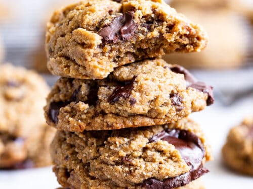 Chocolate Chunk Protein Cookies {Paleo, Vegan} 