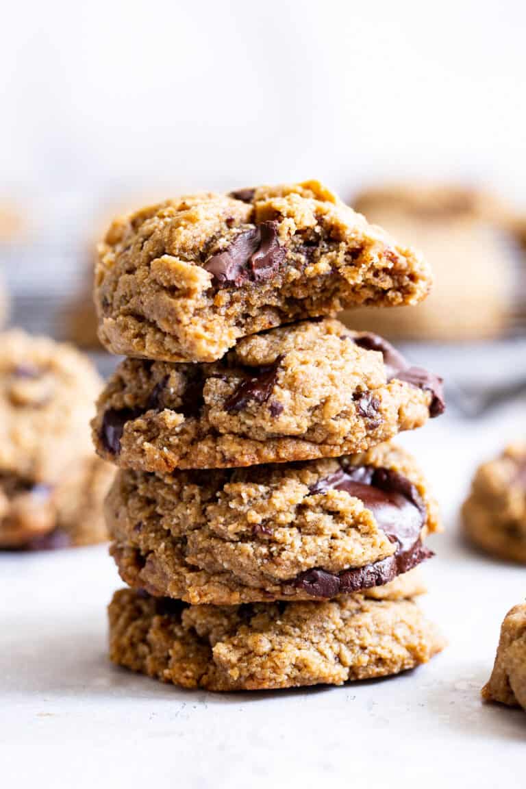 Chocolate Chunk Protein Cookies {Paleo, Vegan}