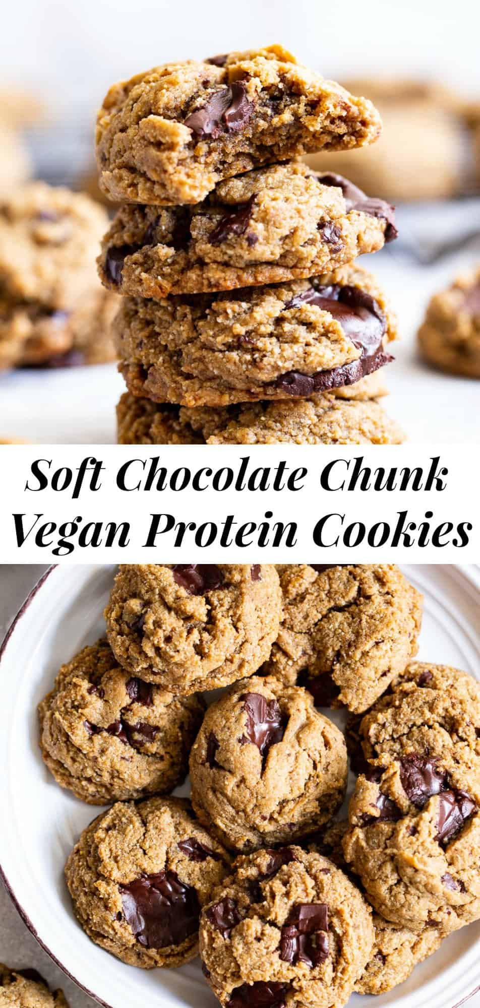 Chocolate Chunk Protein Cookies {Paleo, Vegan}