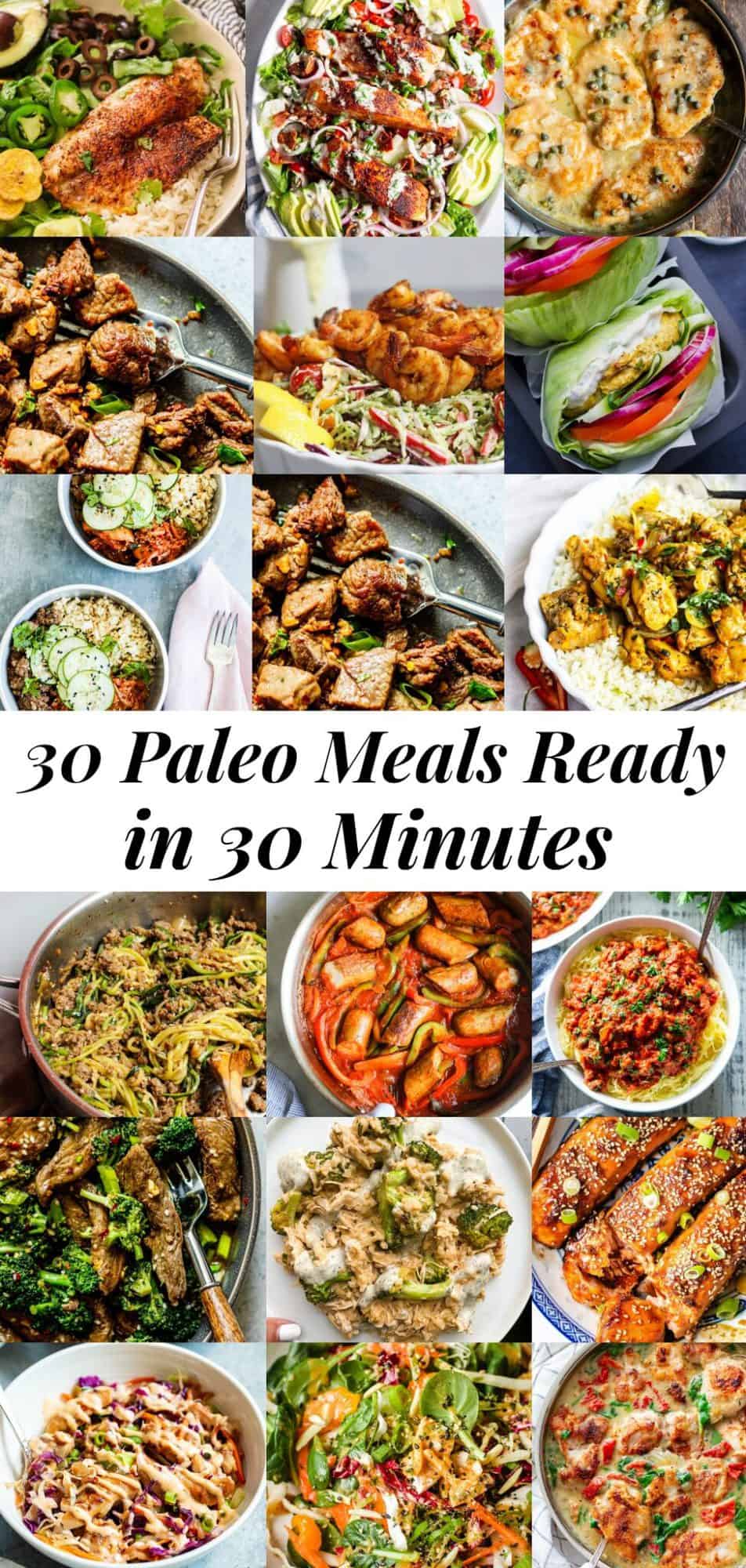 30 Easy Paleo Meals Ready in 30 Minutes | The Paleo Running Momma