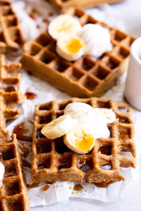 Cinnamon Toast Paleo Waffles {Gluten Free, Dairy Free}