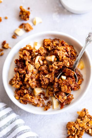 Apple Cinnamon Granola {Paleo, Grain Free, Vegan}