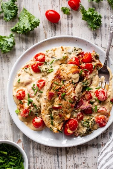 Creamy BLT Chicken {Paleo, Whole30, Keto} - The Paleo Running Momma