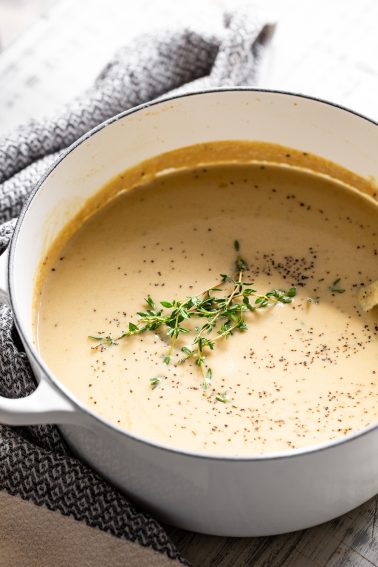 Creamy Cauliflower Soup {Paleo, Whole30, Keto}