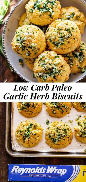 Low Carb Garlic Herb Biscuits {Paleo} - The Paleo Running Momma