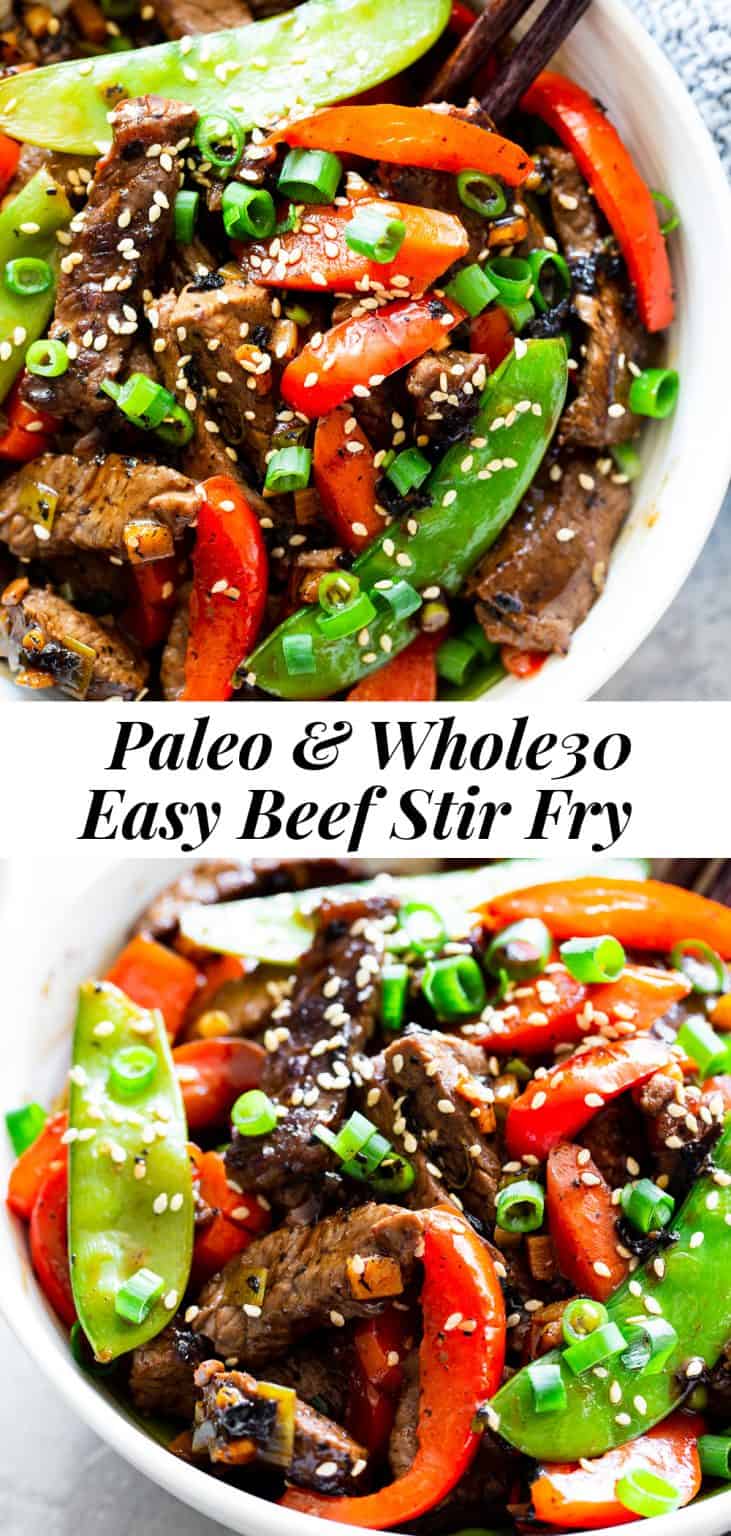 Paleo Beef Stir Fry with Veggies {Whole30, Keto}