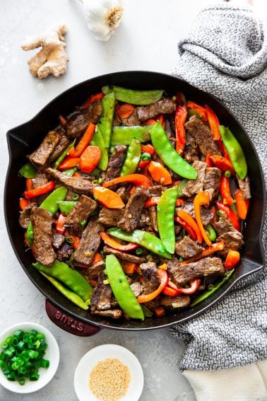 Paleo Beef Stir Fry with Veggies {Whole30, Keto}