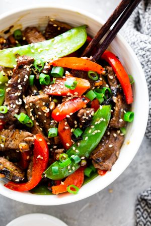 Paleo Beef Stir Fry with Veggies {Whole30, Keto}