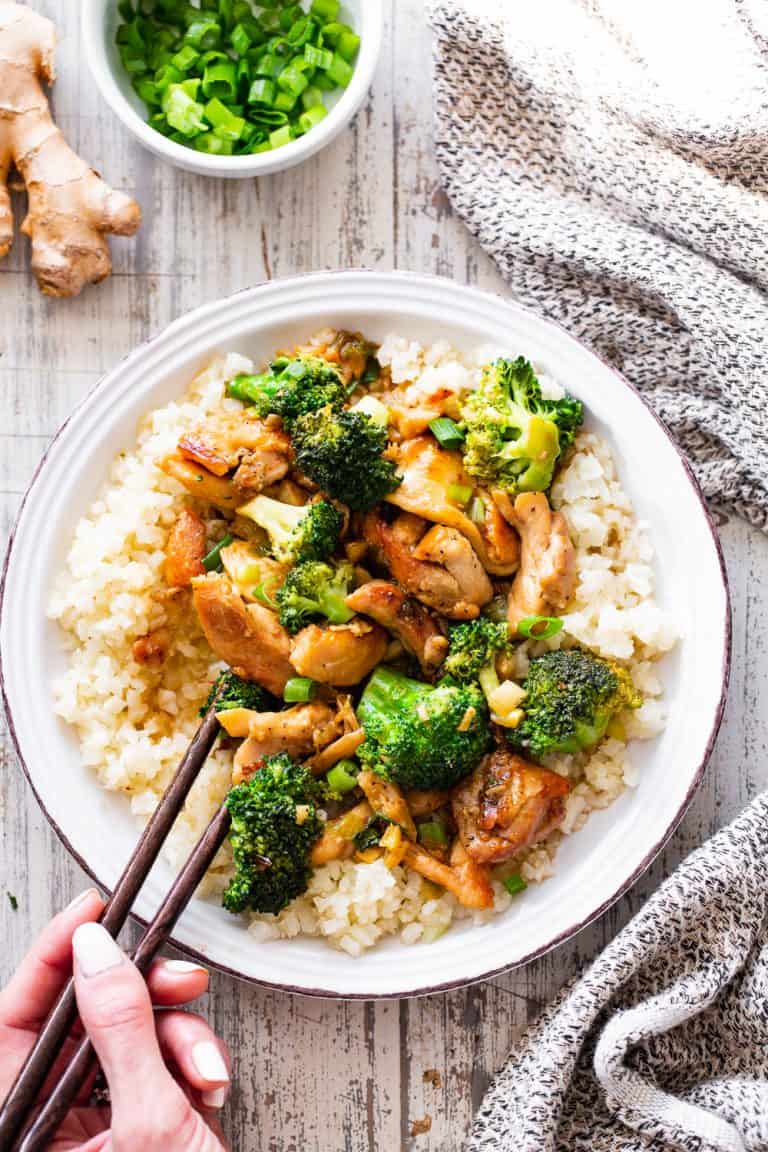 Paleo Chicken and Broccoli Stir Fry {Whole30, Keto}