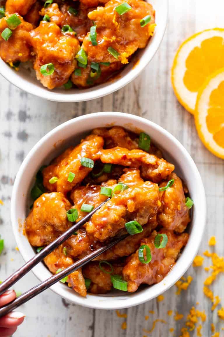 Paleo Chinese Orange Chicken {Whole30} - The Paleo Running Momma