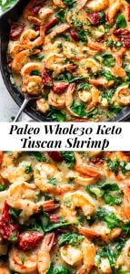 Tuscan Garlic Shrimp {Paleo, Whole30} - The Paleo Running Momma