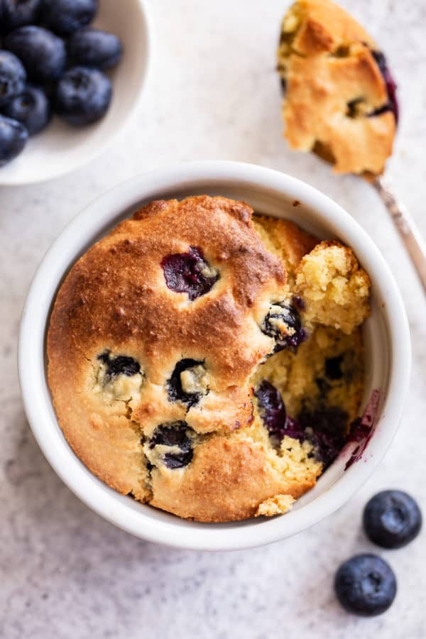 Blueberry Muffin in a Mug {Paleo} - The Paleo Running Momma